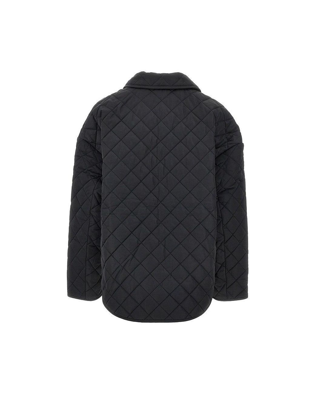 Totême Black Quilted Oversized Jacket