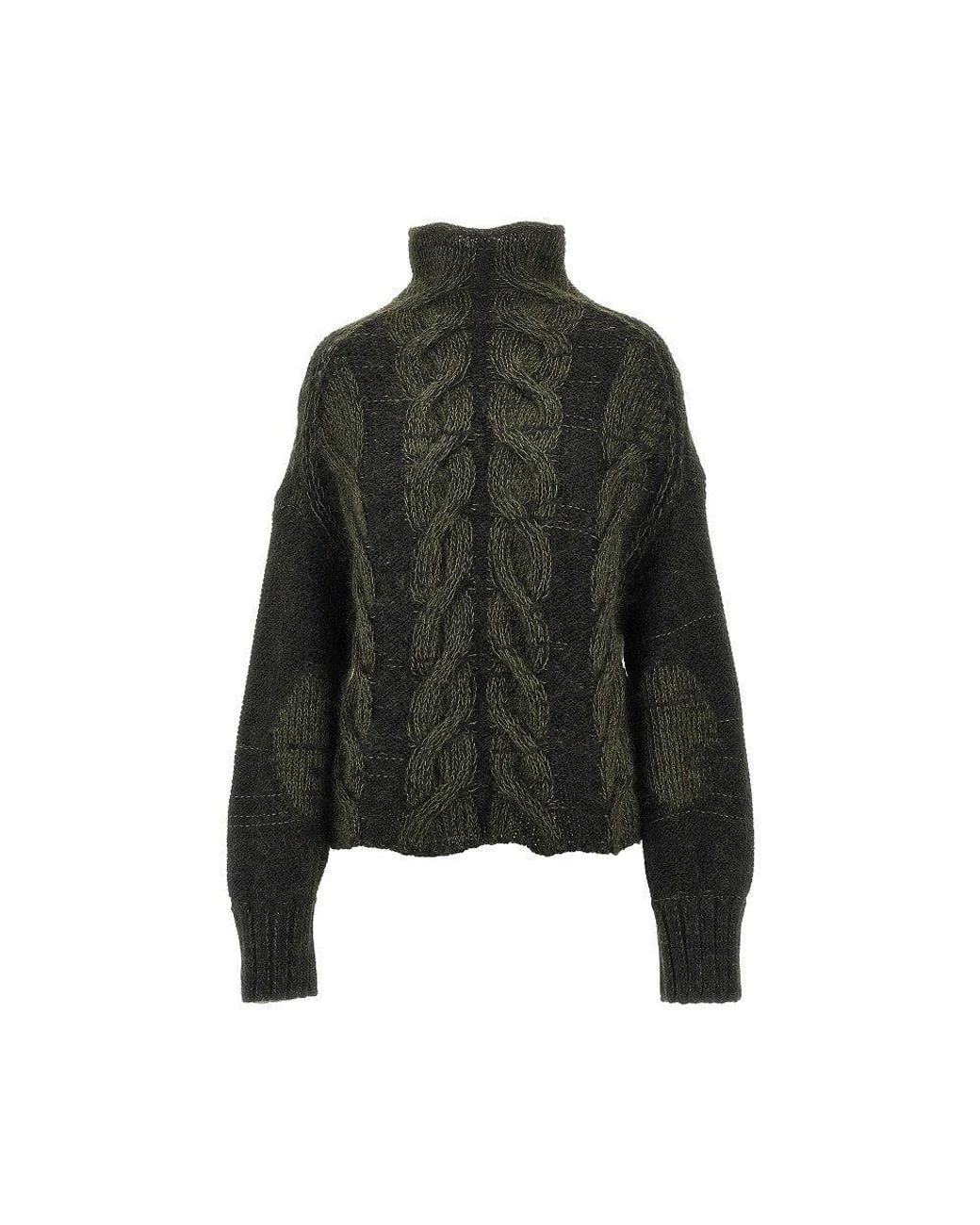 Khaite Black 'Nico' Cable-Knit Sweater