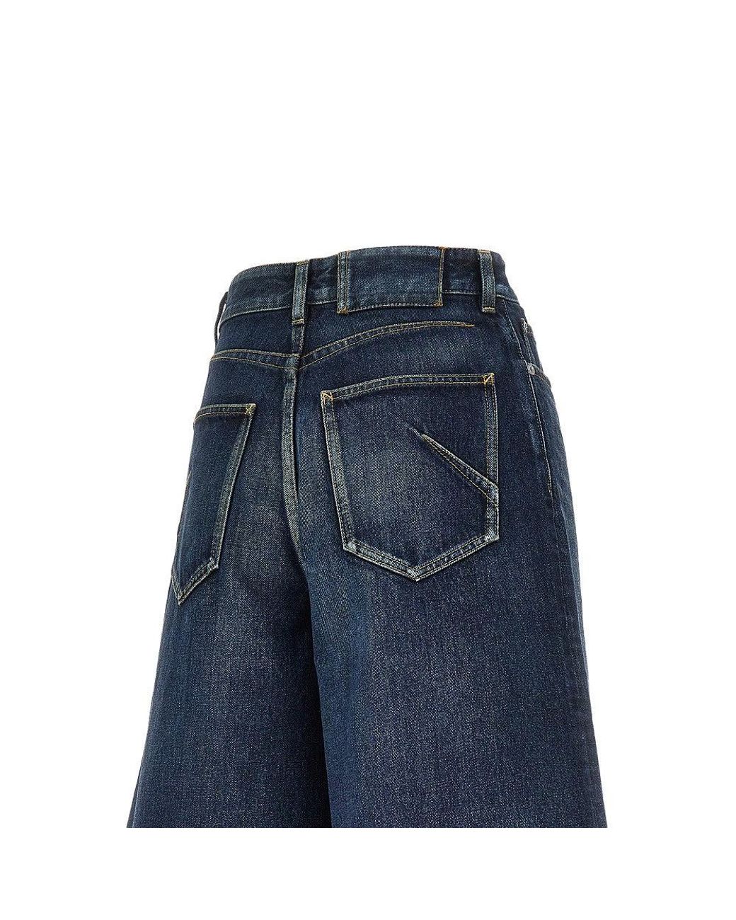 Alaïa Blue Denim Palazzo Shorts
