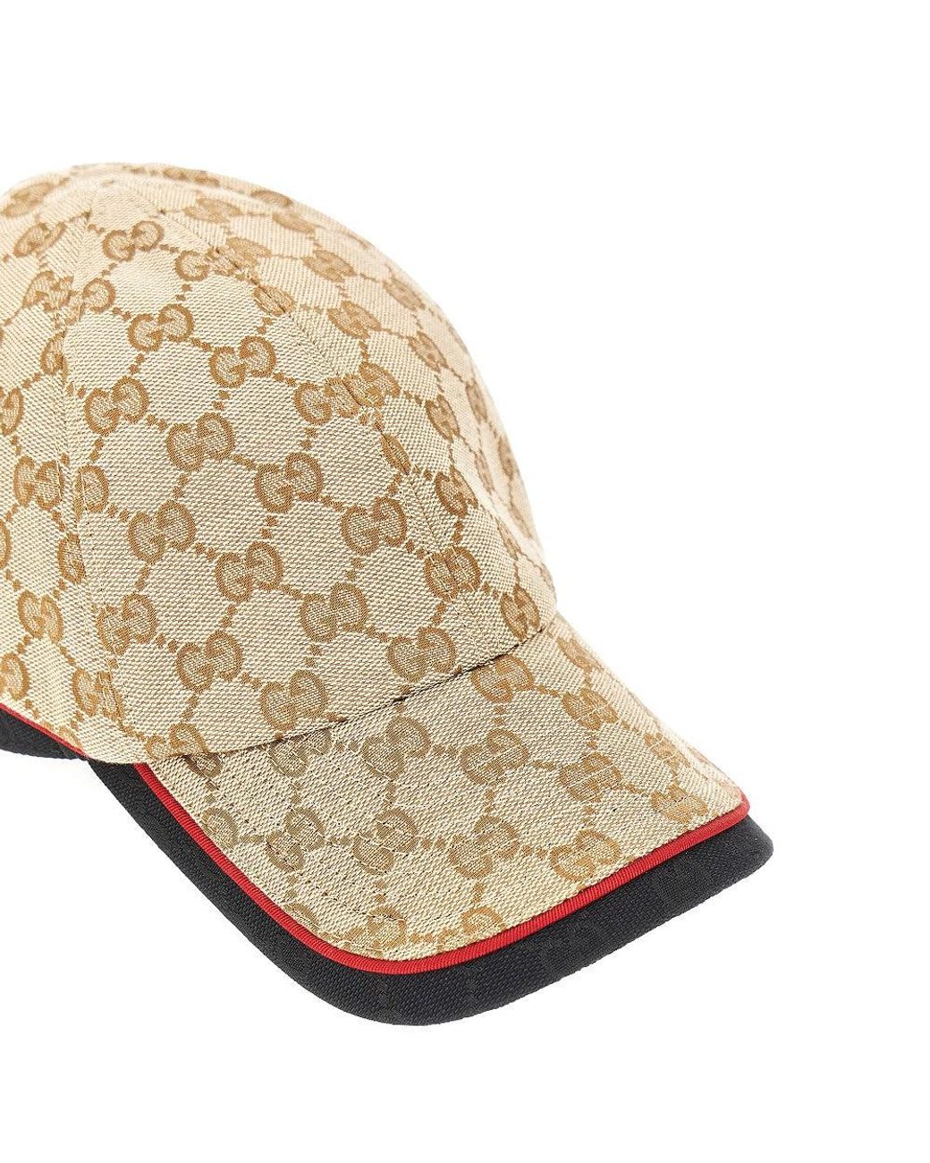 Gucci Natural Gg Canvas Baseball Cap for men