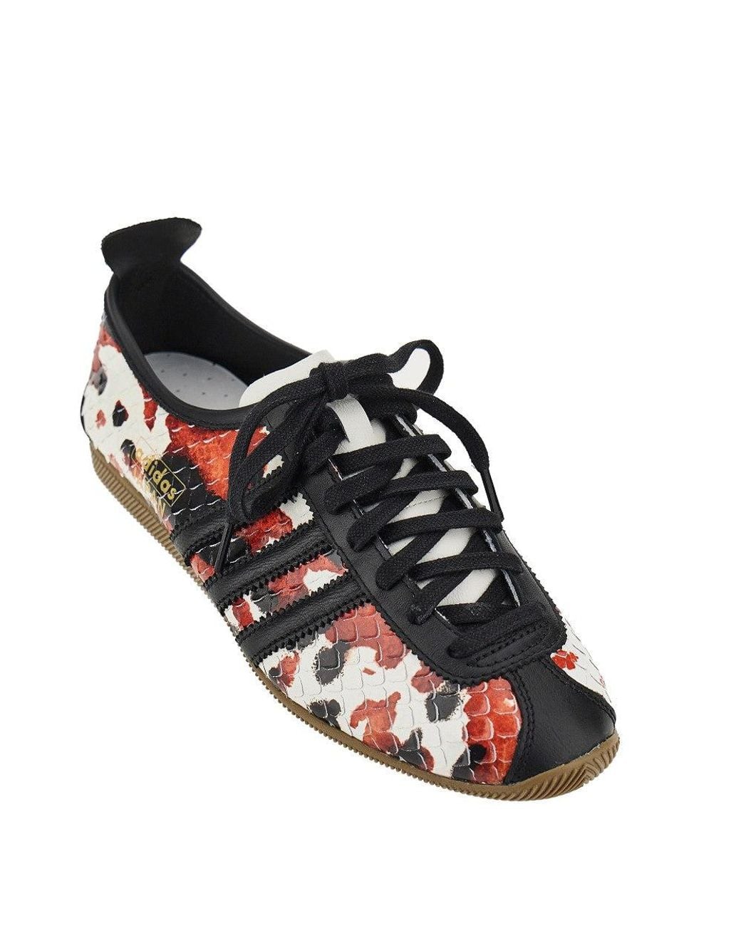 Adidas Originals Black Printed Leather 'Japan' Sneakers 9 for men