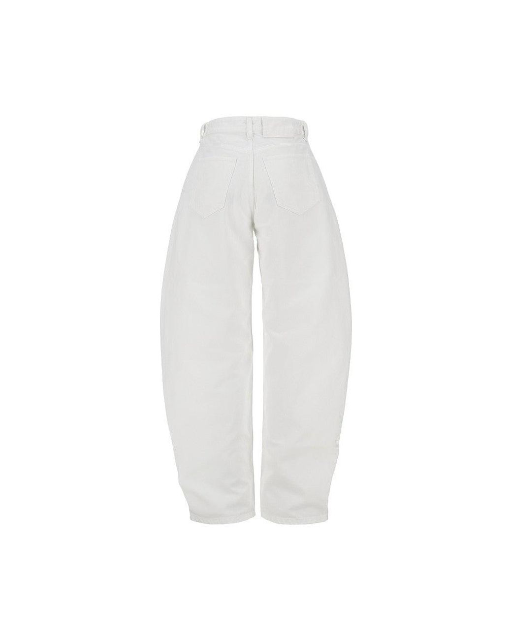 Alaïa White 'Rodeo' Denim Pants