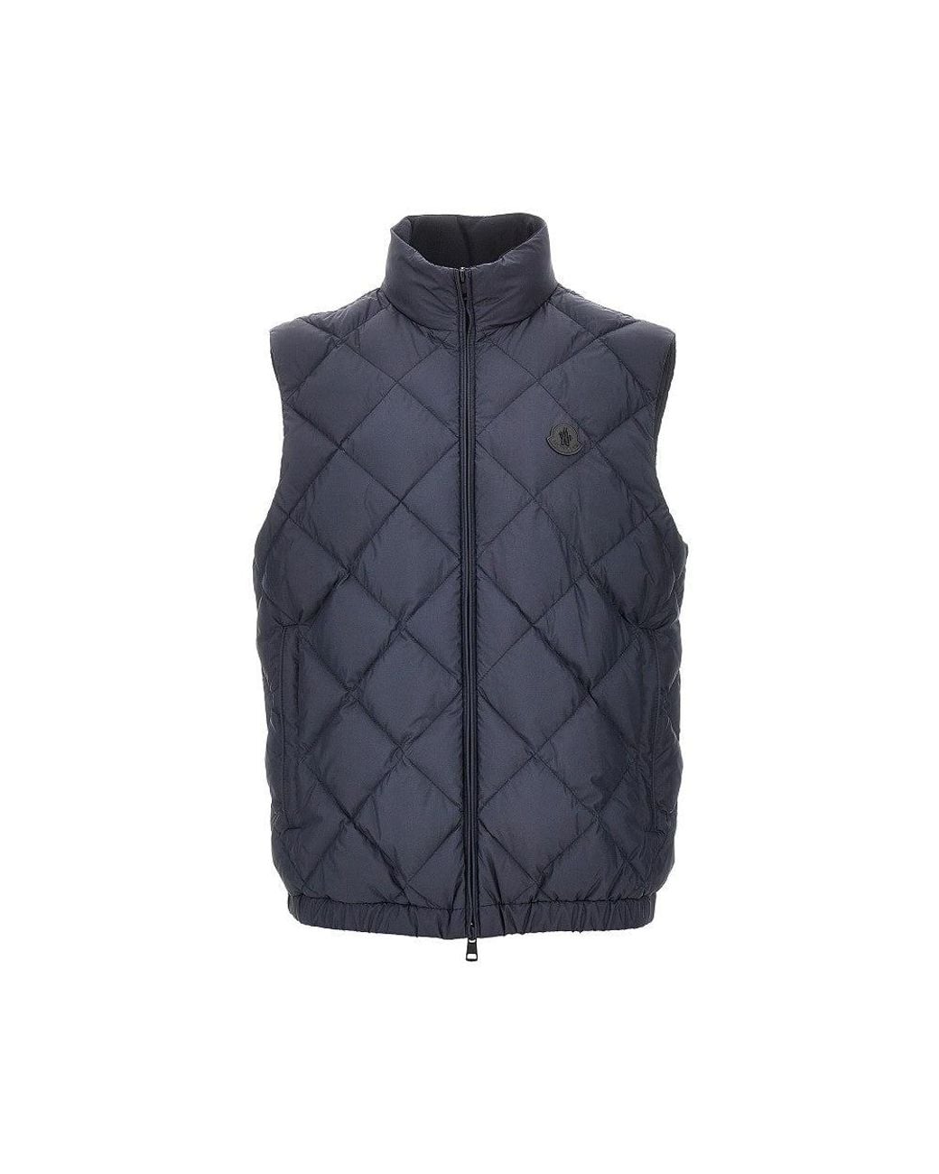 Moncler Blue 'Chobe' Quilted Vest for men