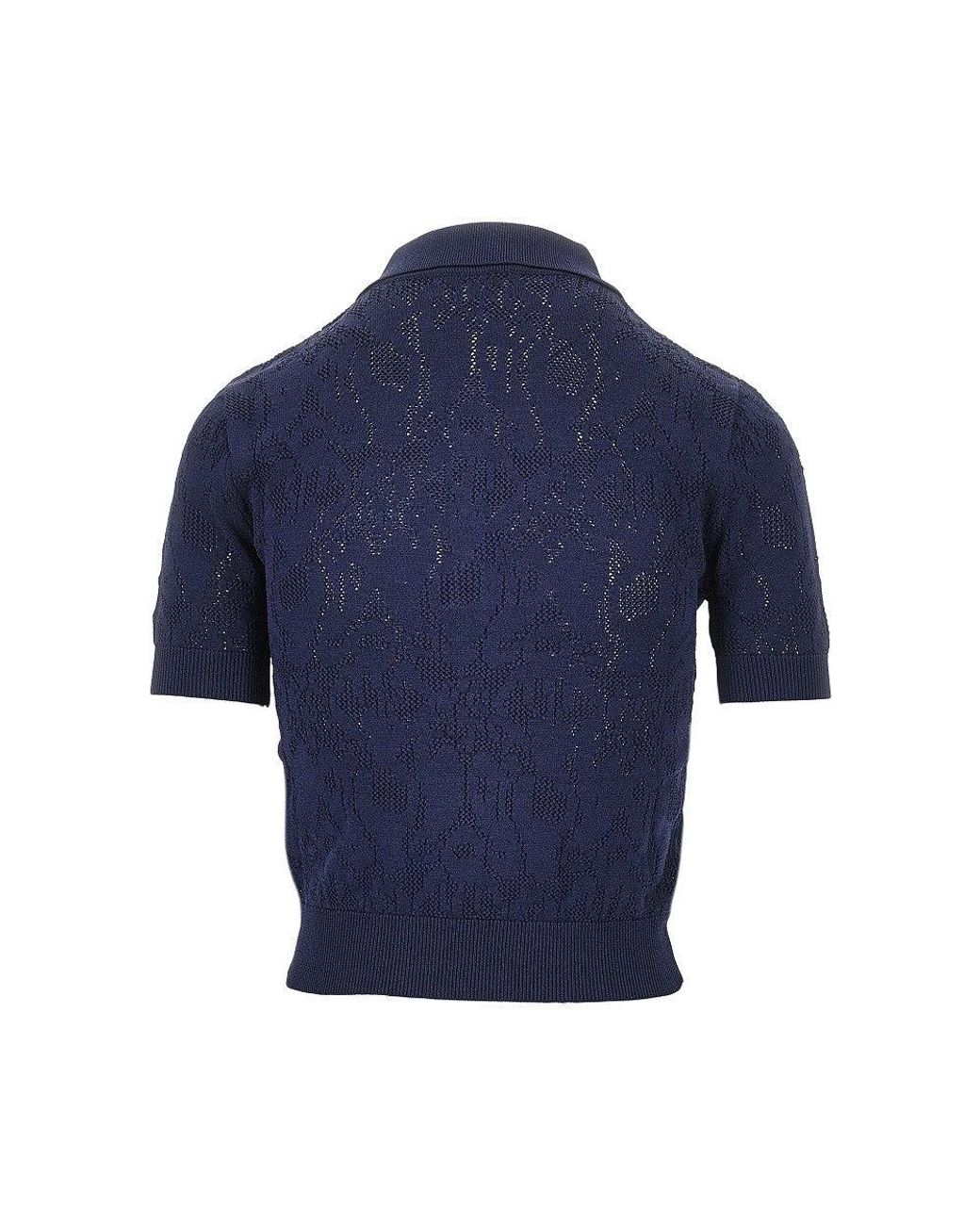 Polo Cropped di Dondup in Blue