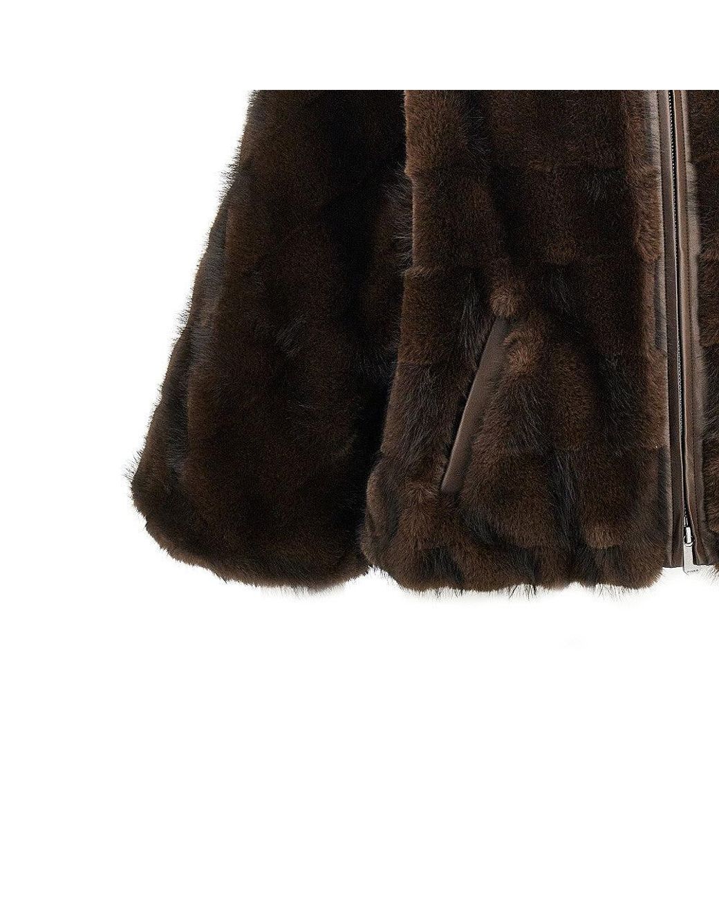 Pinko Black Faux Fur Blouson Jacket