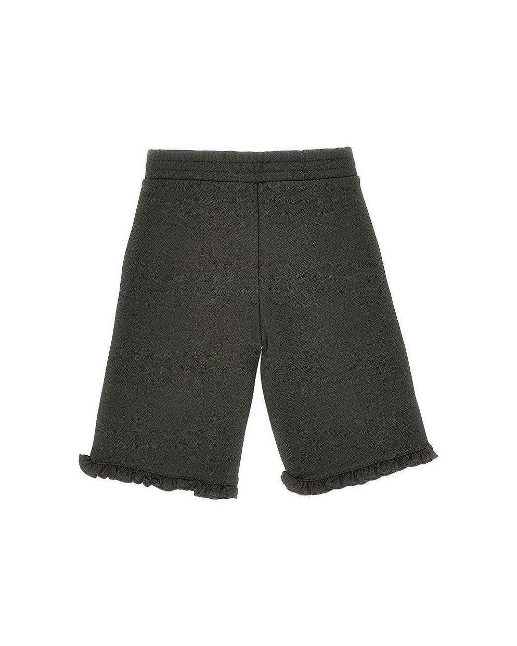 Marni Gray Cotton Pants With Logo Print