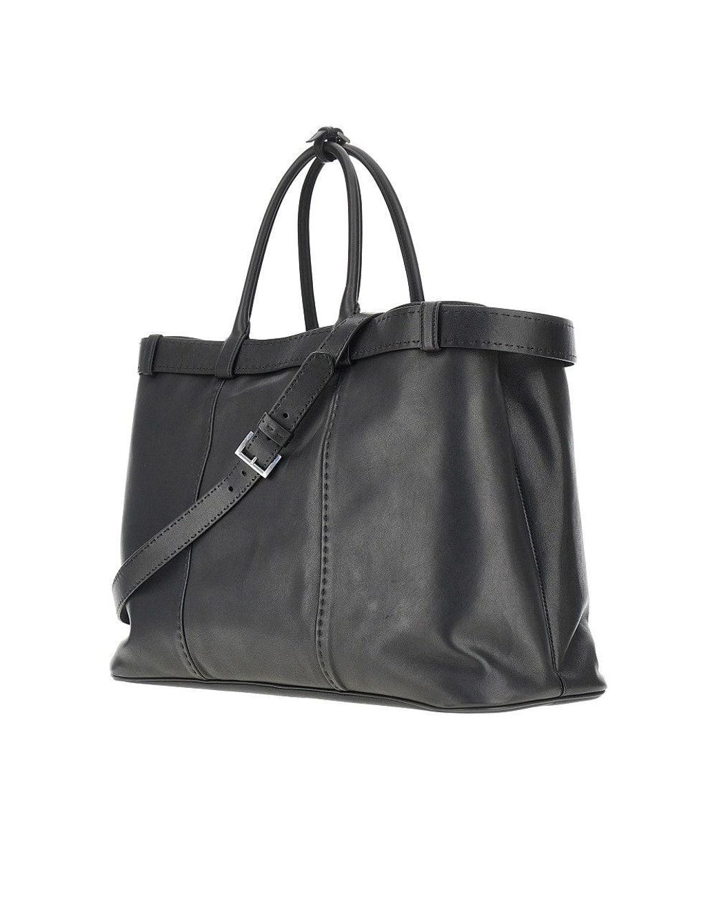 Prada Black Buckle' Antique Nappa Leather Bag for men
