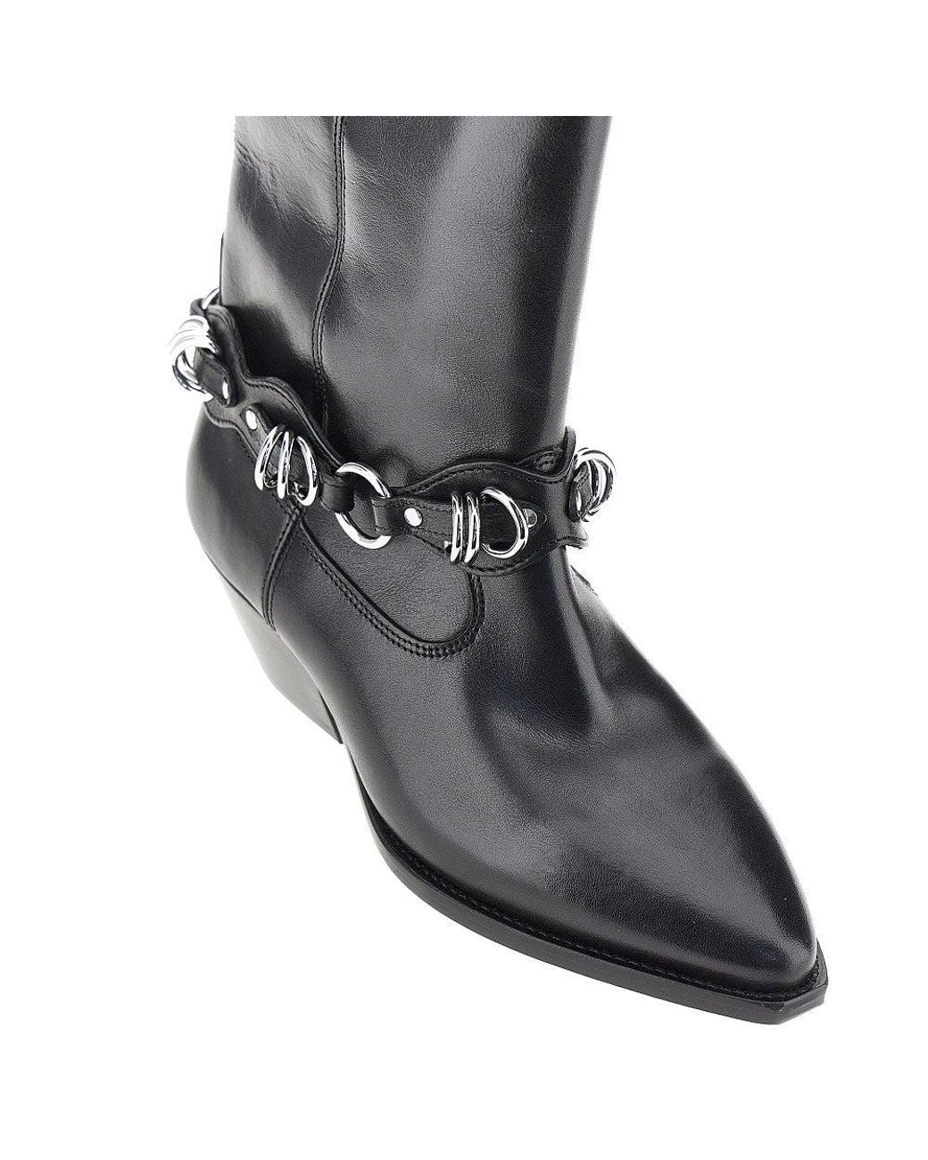 Isabel Marant Black 'Duerto' Leather Boots