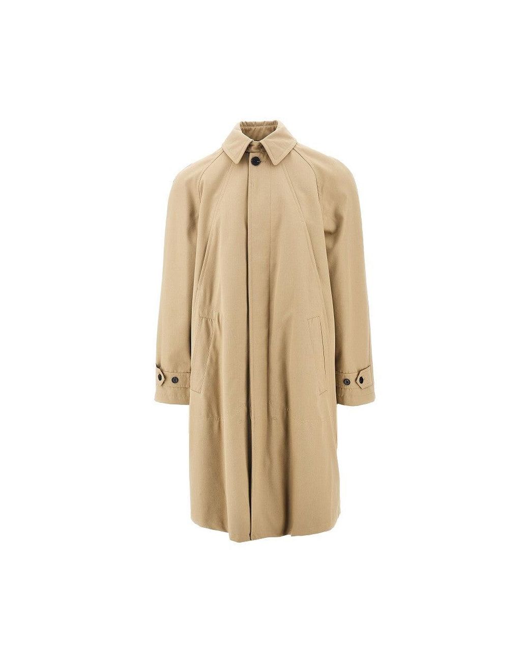 Paltò Natural 'Ugo Bogart' Gabardine Trench Coat for men