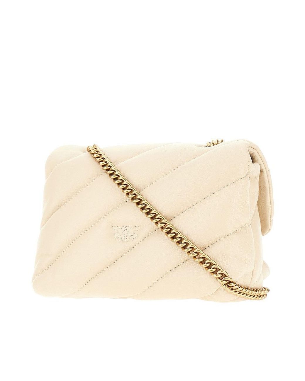 Pinko Natural Love Mini Puff Nappa Leather Bag