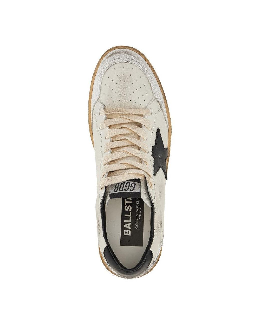 Golden Goose Deluxe Brand Brown 'Ballstar' Leather Sneakers for men