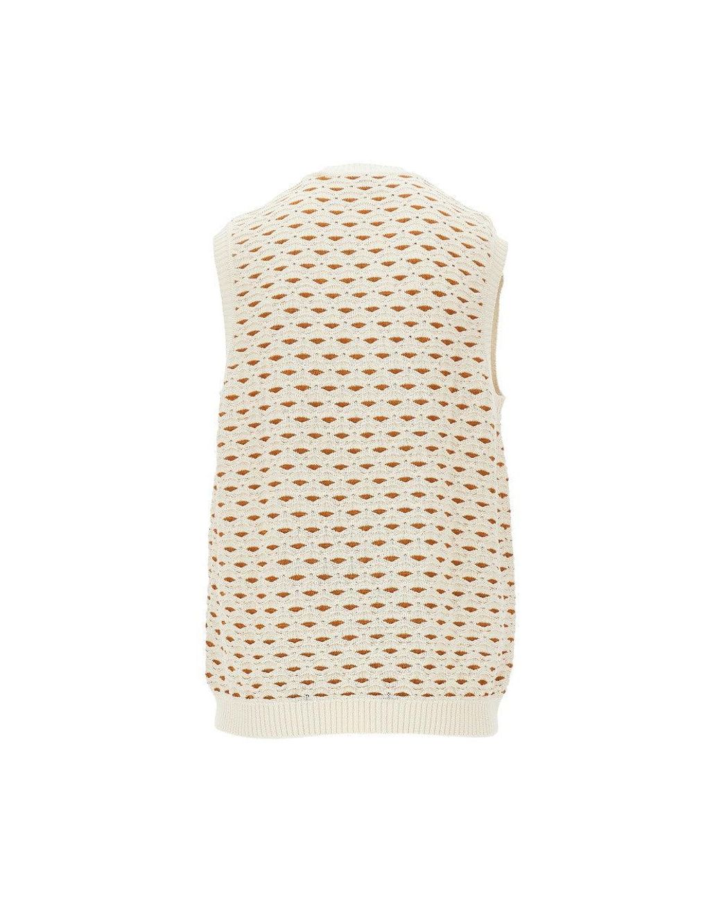 Les Deux Natural Esmay Shell Knitted Vest for men