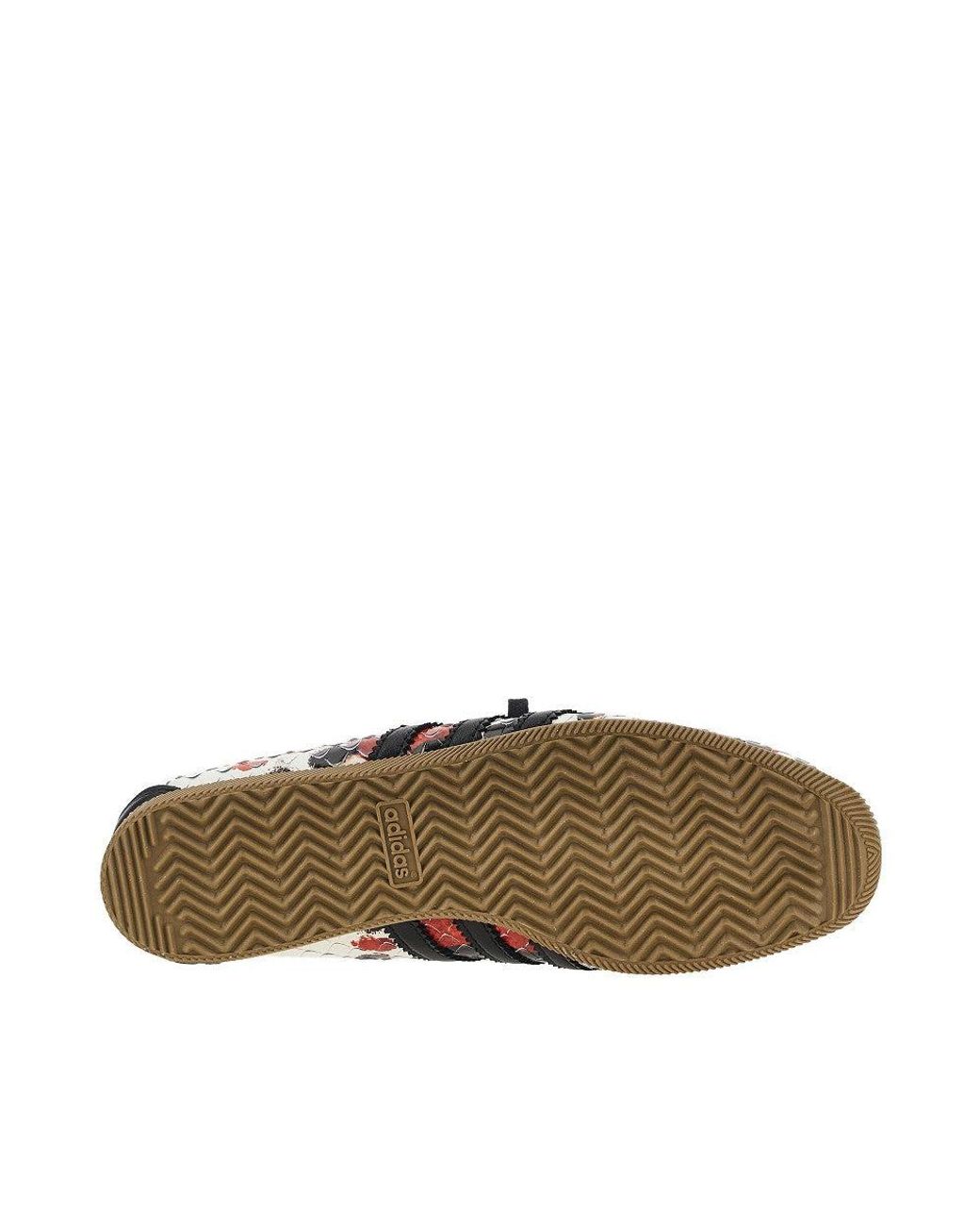 Adidas Originals Black Printed Leather 'Japan' Sneakers 9 for men