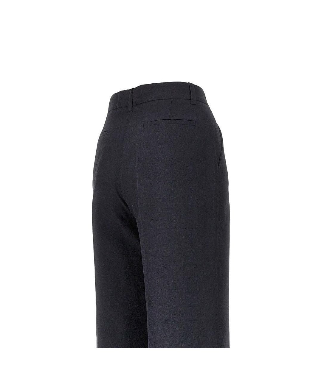 P.A.R.O.S.H. Blue P. A.R. O.S. H. Linen-Blend Straight Leg Pants