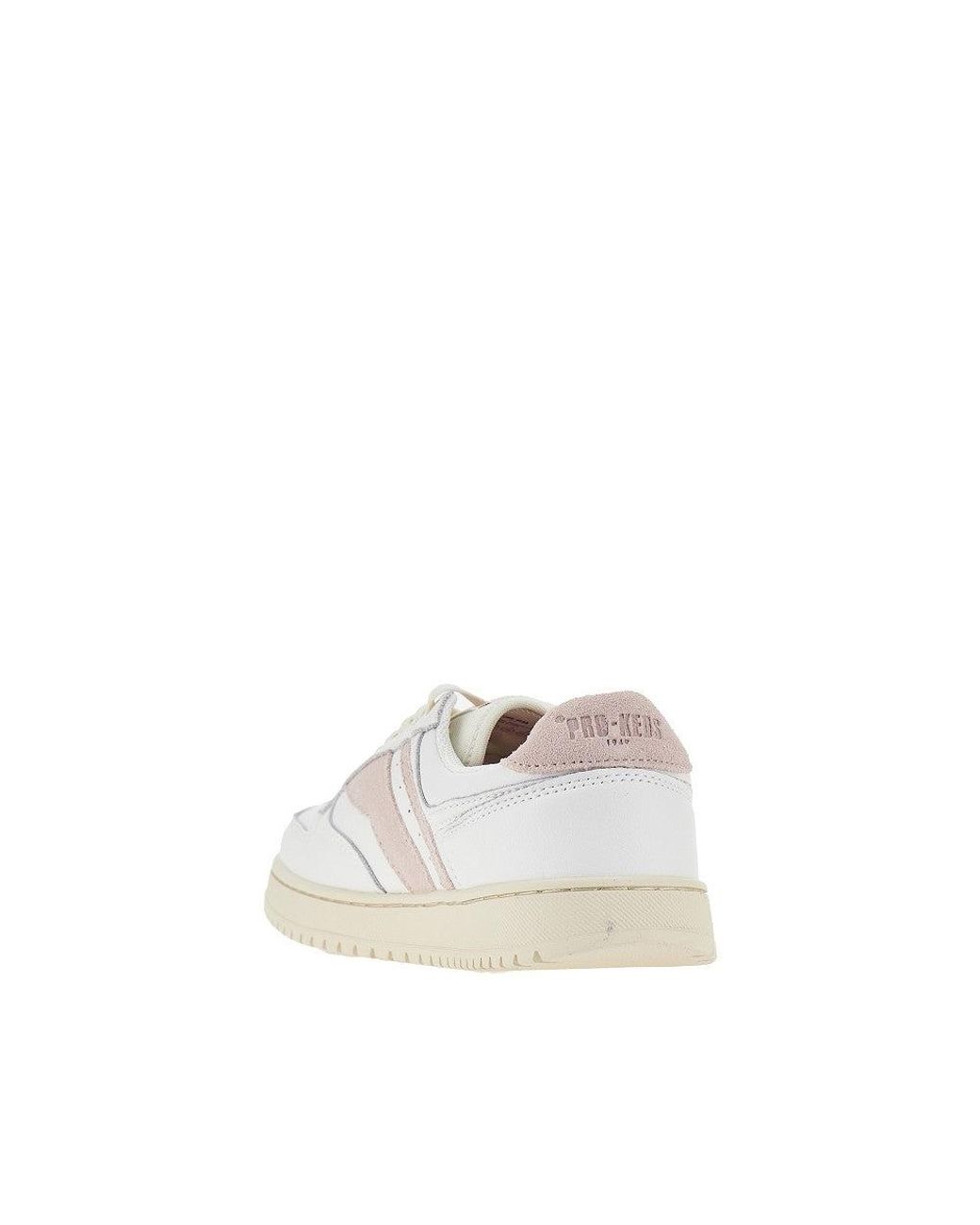Pro Keds White 'Sky' Leather Sneakers