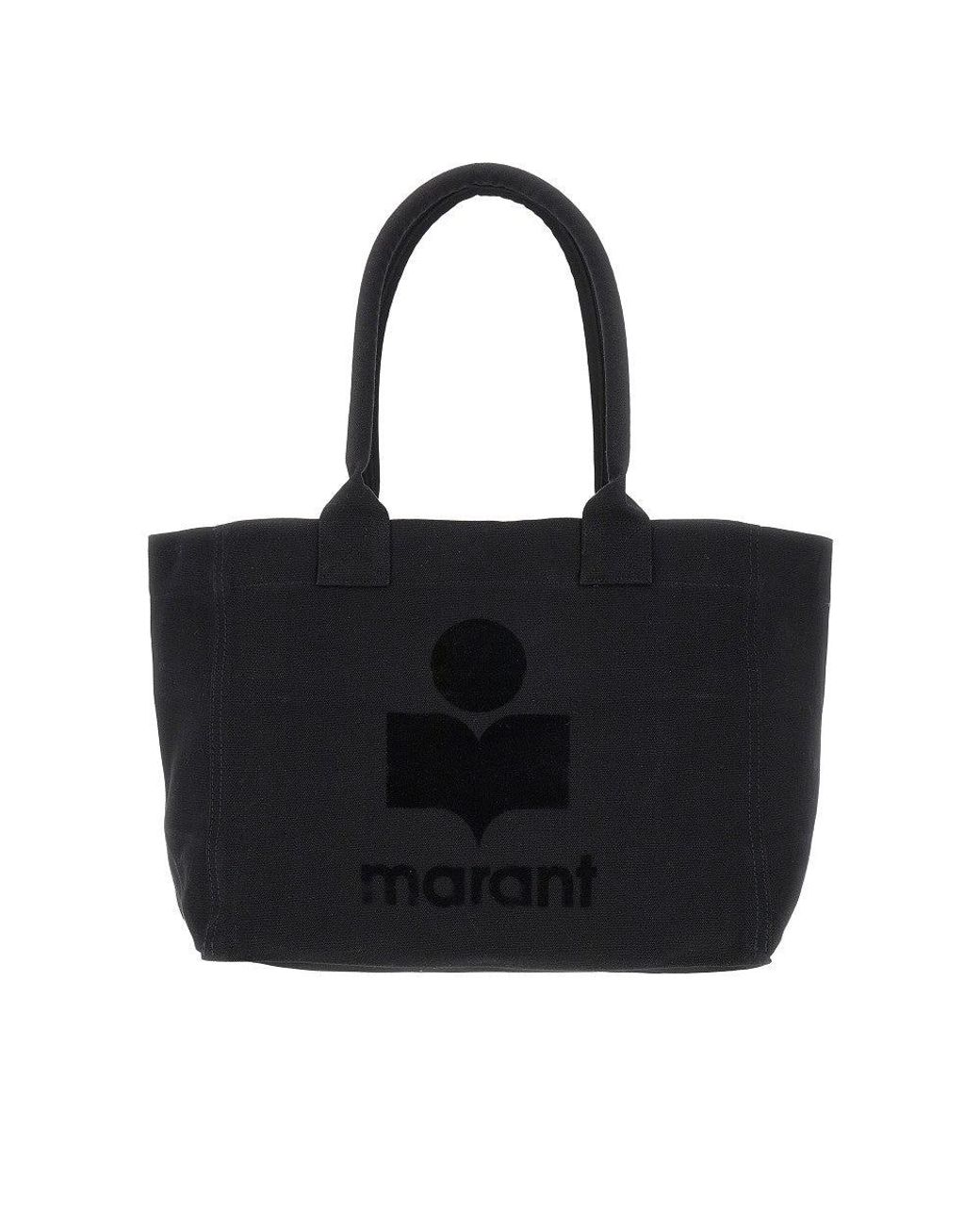 Isabel Marant Black 'Yenky Zipped' Canvas Tote Bag