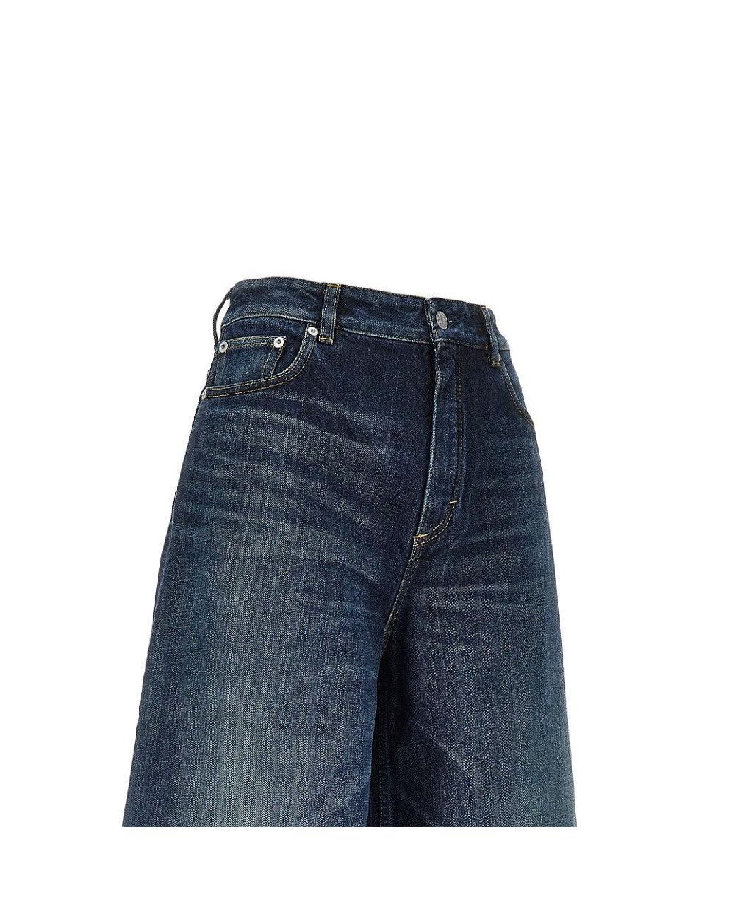 Alaïa Blue Denim Palazzo Shorts
