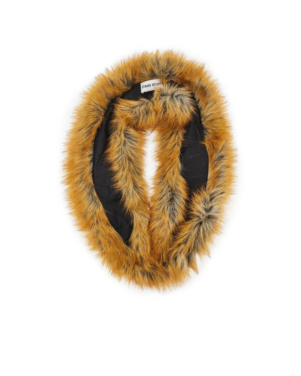 Stand Studio Metallic 'Zofia' Faux Fur Shawl Collar