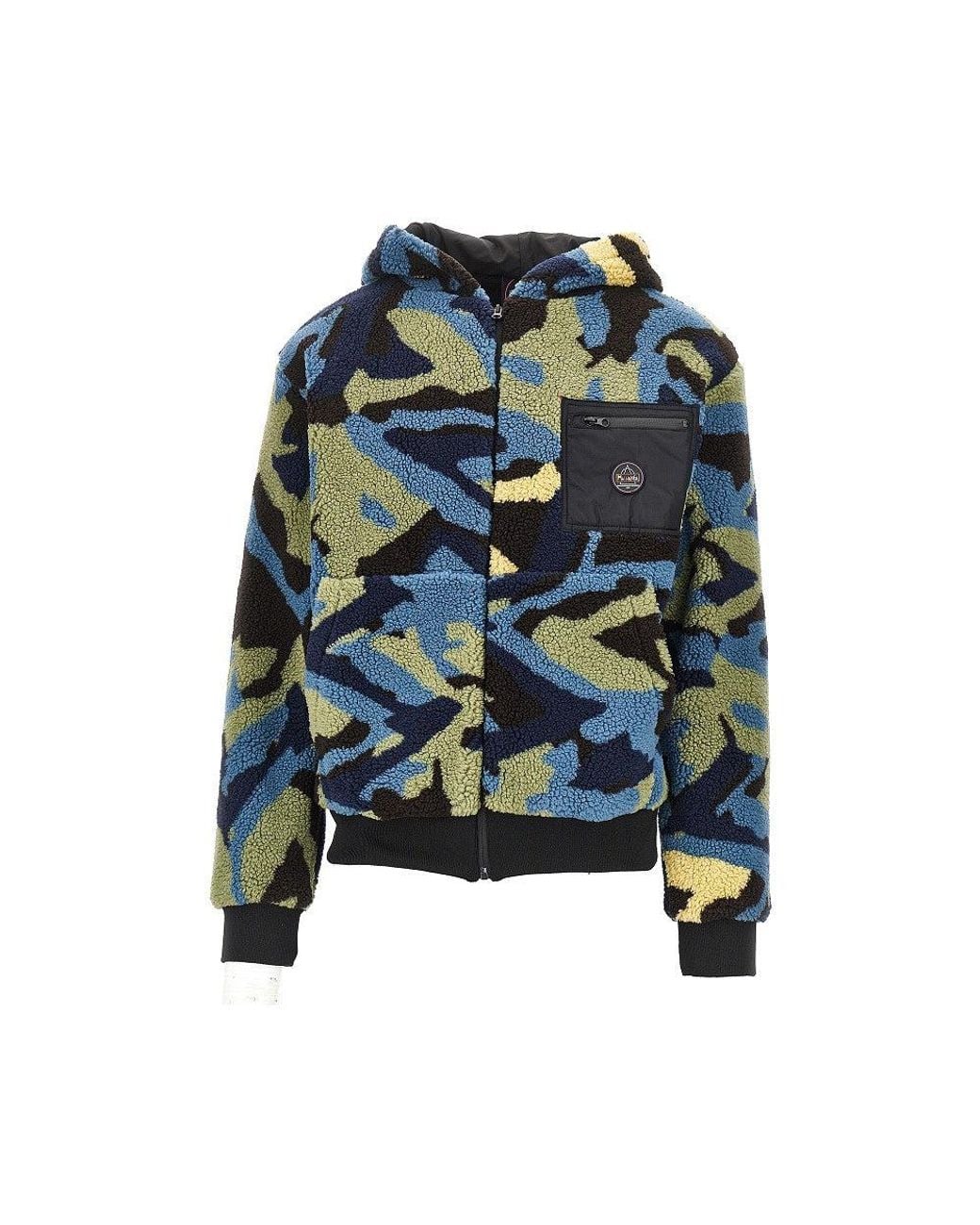 Mauna Kea Blue Camouflage Sherpa Blouson for men