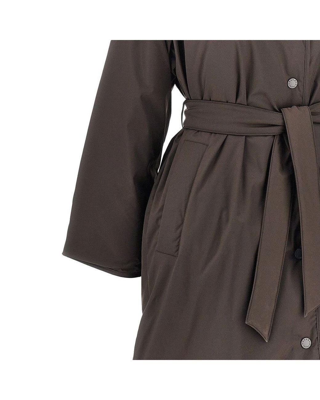 Weekend by Maxmara Brown Reversible Down Jacket With Belt