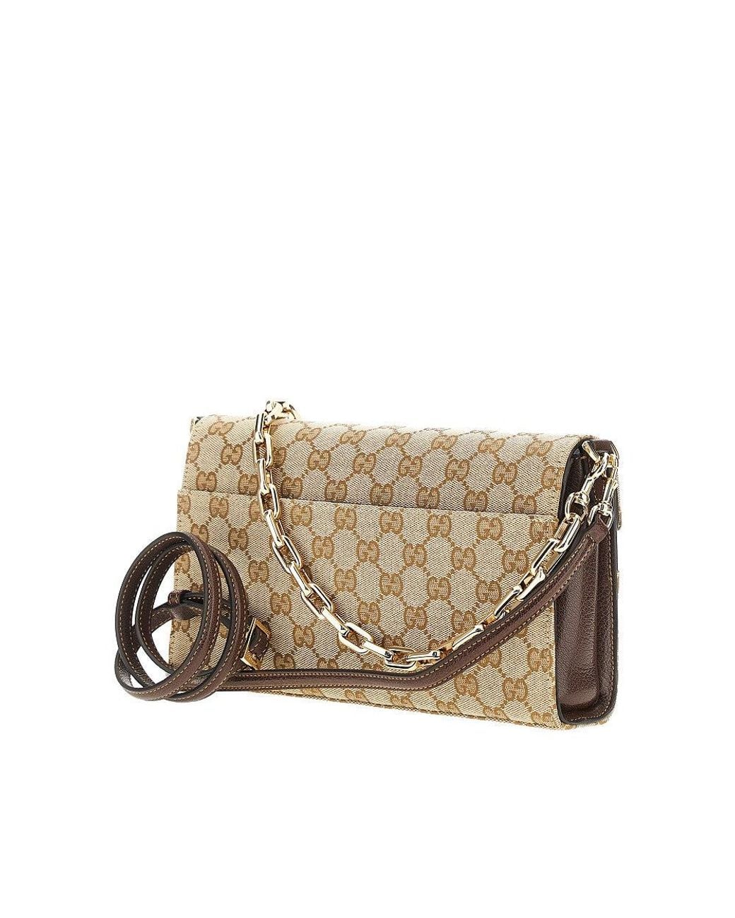 Gucci Metallic Medium 'Horsebit Ristretto' Shoulder Bag