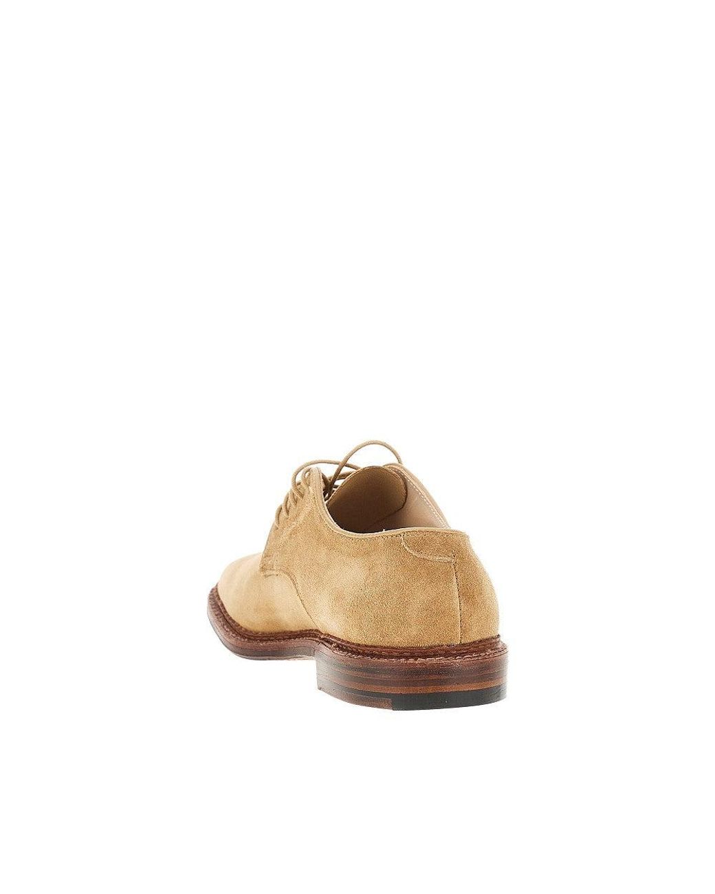 Alden Brown Suede Leather Laced Shoes 8 for men