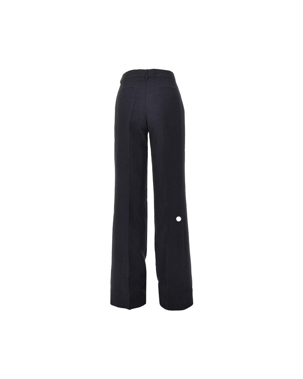 P.A.R.O.S.H. Blue P. A.R. O.S. H. Linen-Blend Straight Leg Pants
