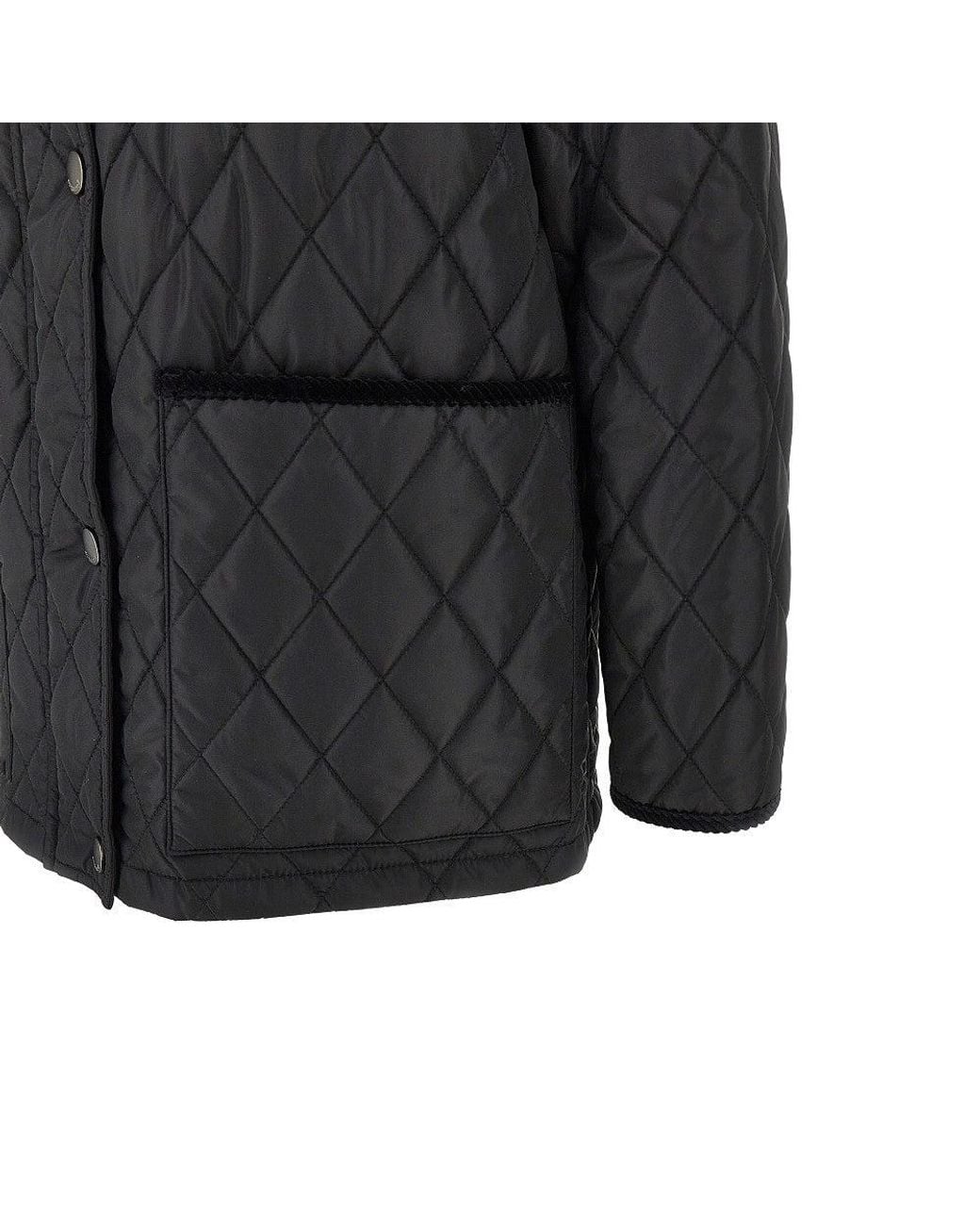 Burberry Black Quilted Nylon Country Jacket