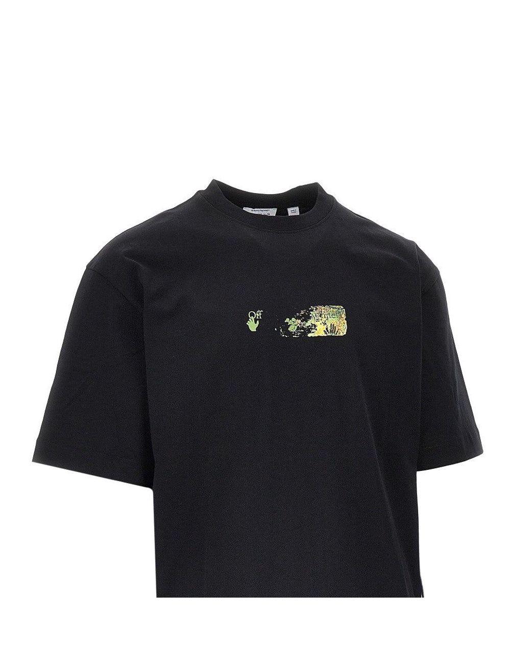 Off-White c/o Virgil Abloh Black 'Motion Arrow Skate' Jersey T-Shirt for men