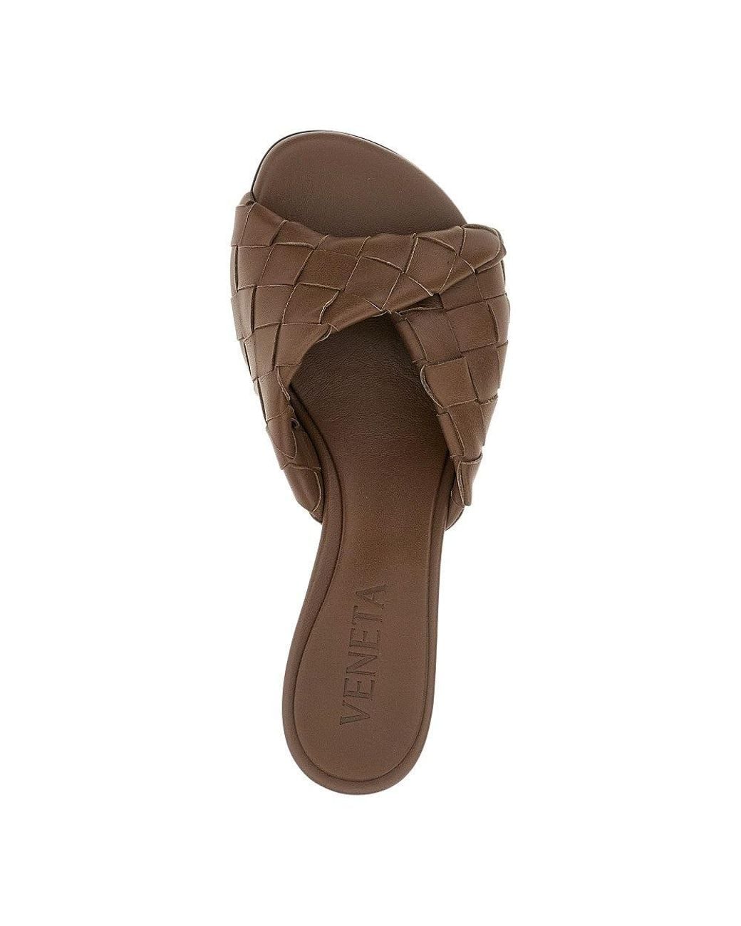 Bottega Veneta Brown 'Blink' Leather Mules