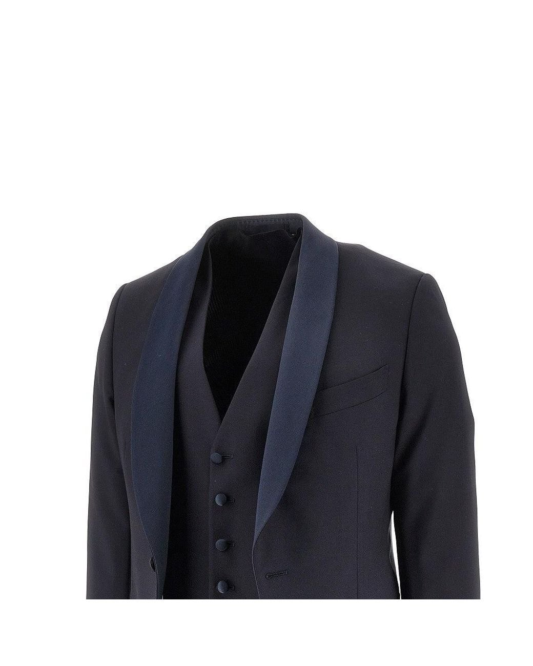 Caruso Blue 'Manon' Wool And Mohair Suit for men