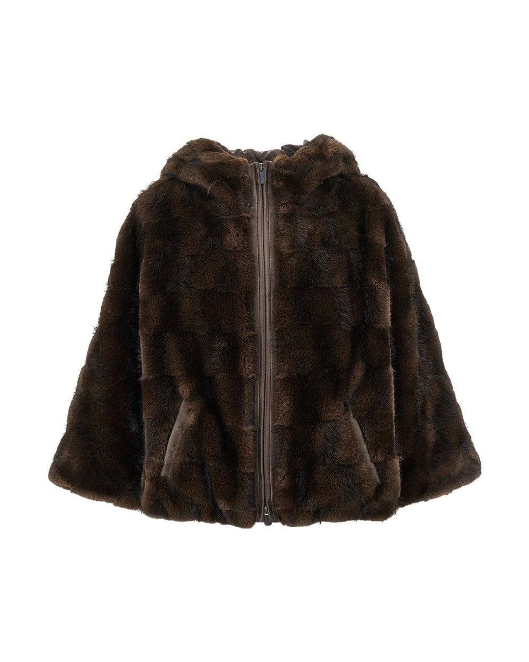 Pinko Black Faux Fur Blouson Jacket