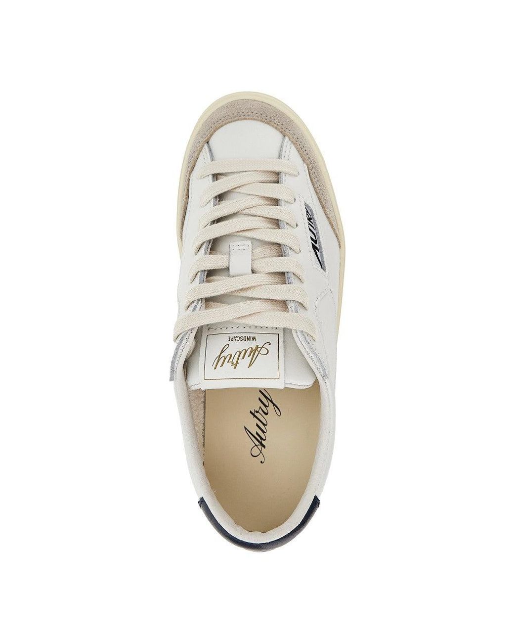 Autry White Windscape Low Leather Sneakers