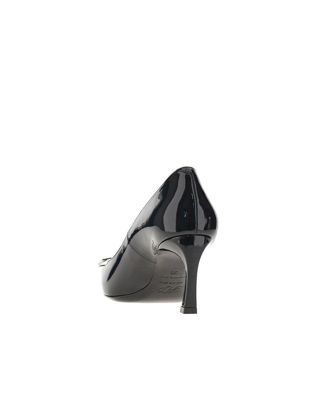 Roger Vivier Blue Patent Leather Belle Vivier Trompette Pumps