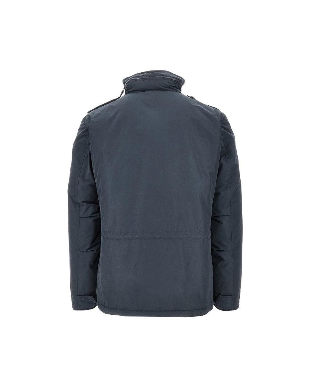 Aspesi Blue Padded Nylon Minifield Jacket for men