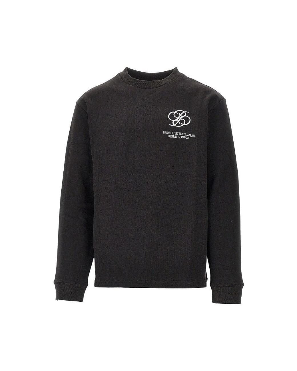 Prohibited Black 'College Days' French Terry T-Shirt for men