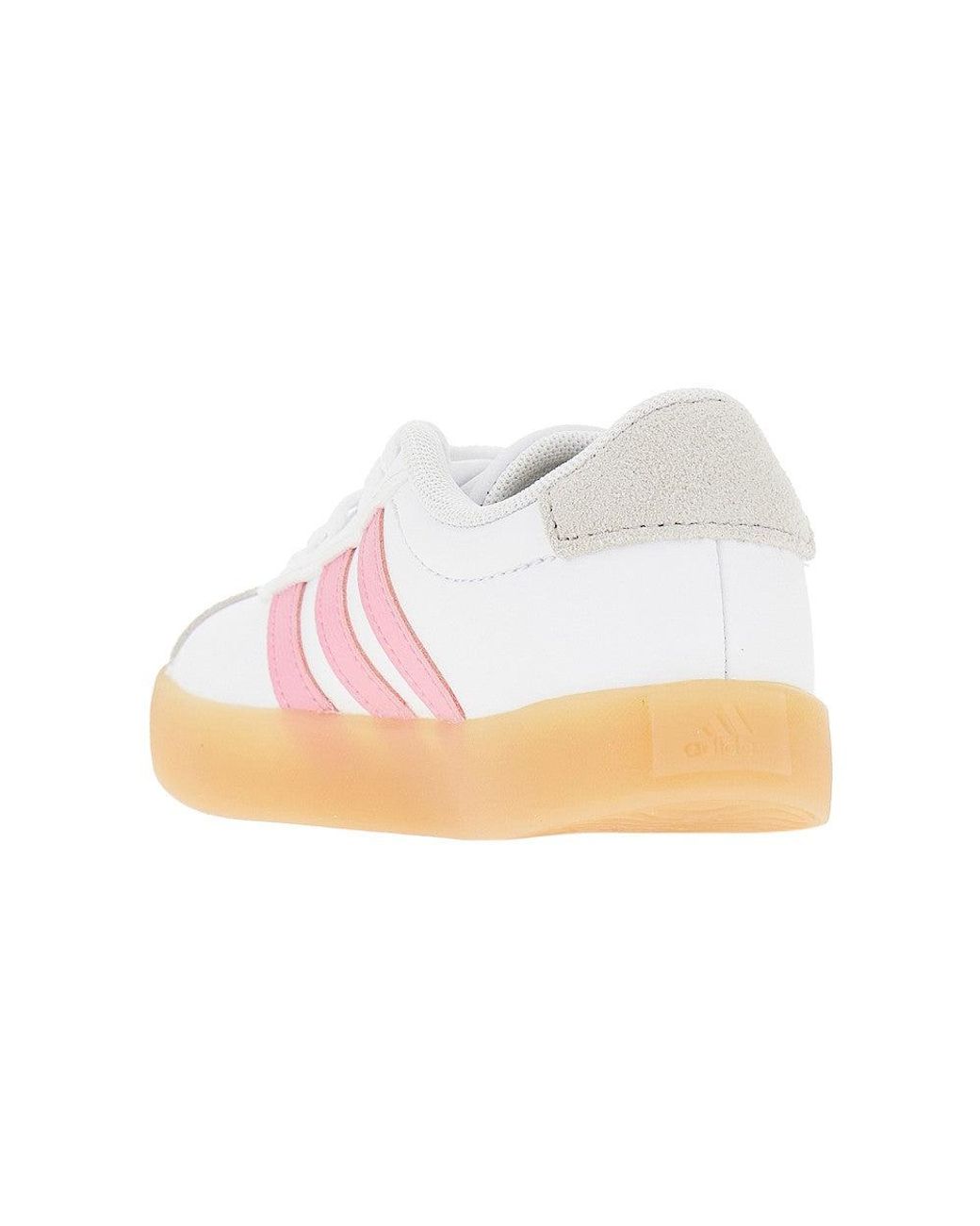 Adidas Originals Pink 'Vl Court 3.0' Leather Sneakers Kids