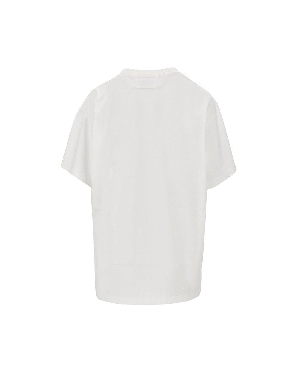 MM6 by Maison Margiela White Numeric Logo Label T-Shirt