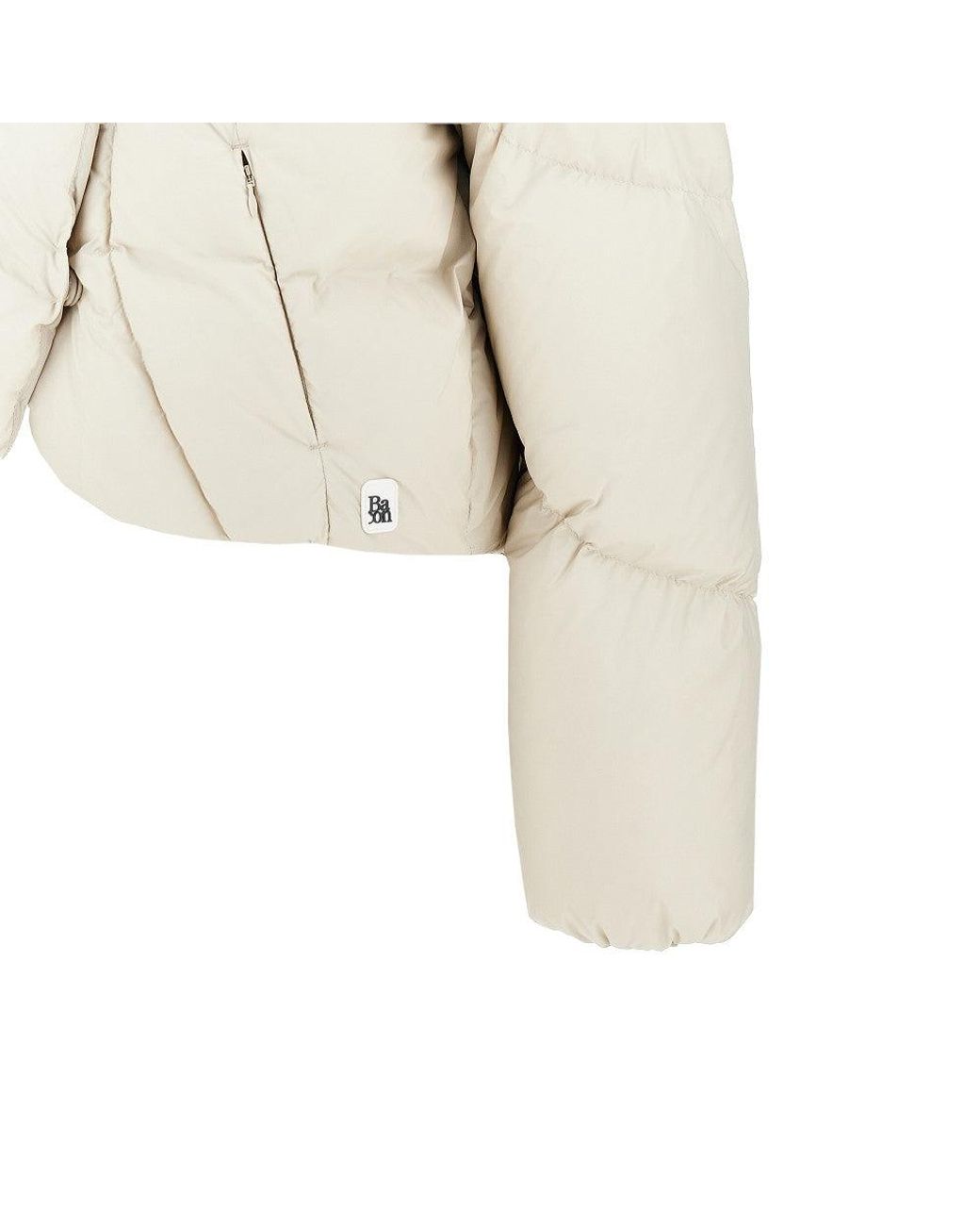 Bacon White W Echo Loop Fcs Cropped Down Jacket