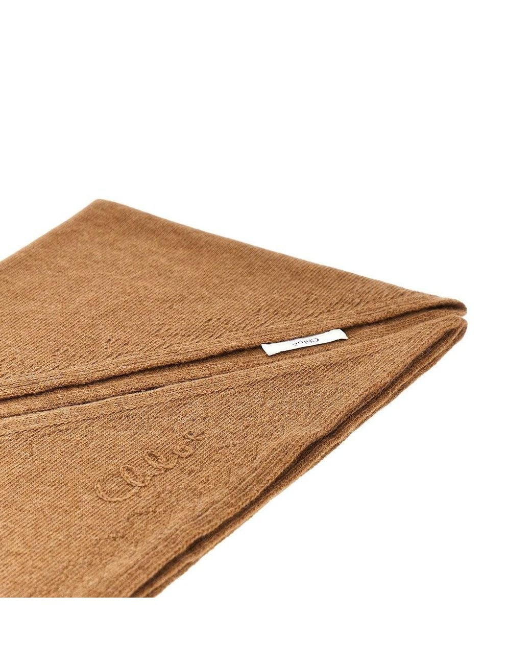 Chloé Brown 'Chloé Iconic' Triangle Scarf