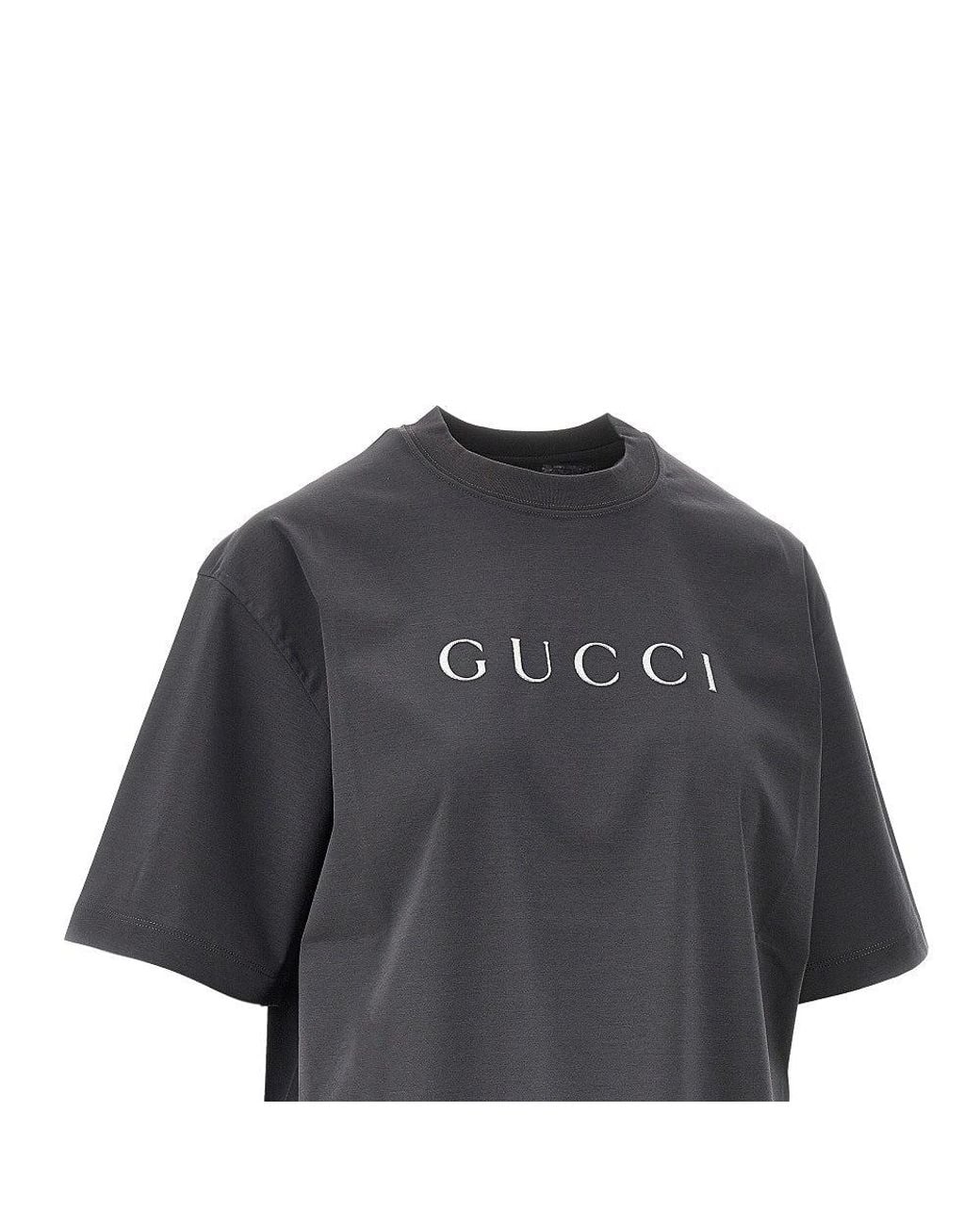 Gucci Black Glittered Logo T-Shirt