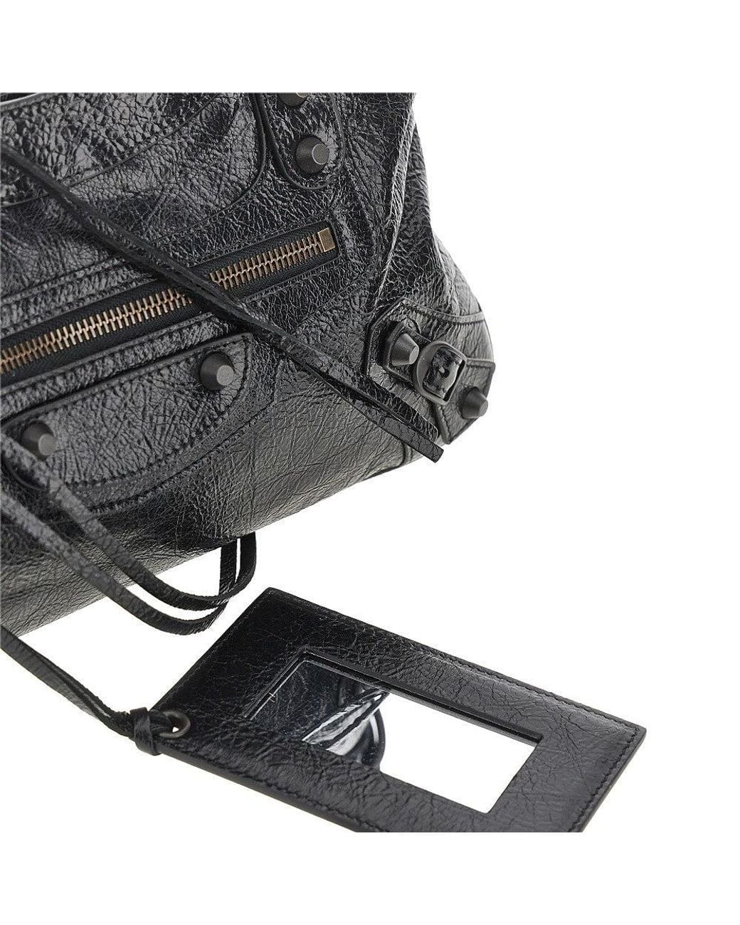 Balenciaga Black Arena Leather 'Le City First' Bag