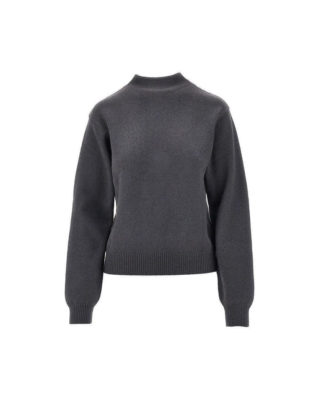 Lemaire Blue Reversible Cashmere Sweater