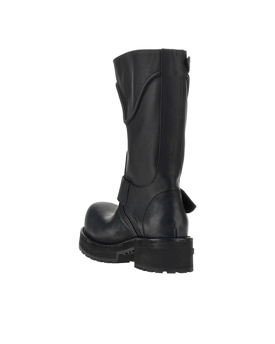 Balenciaga Black 'Venom' Leather Boots for men