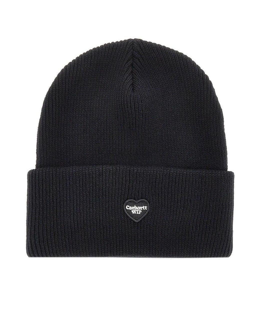 Beanie Con Patch Logo di Carhartt in Black da Uomo
