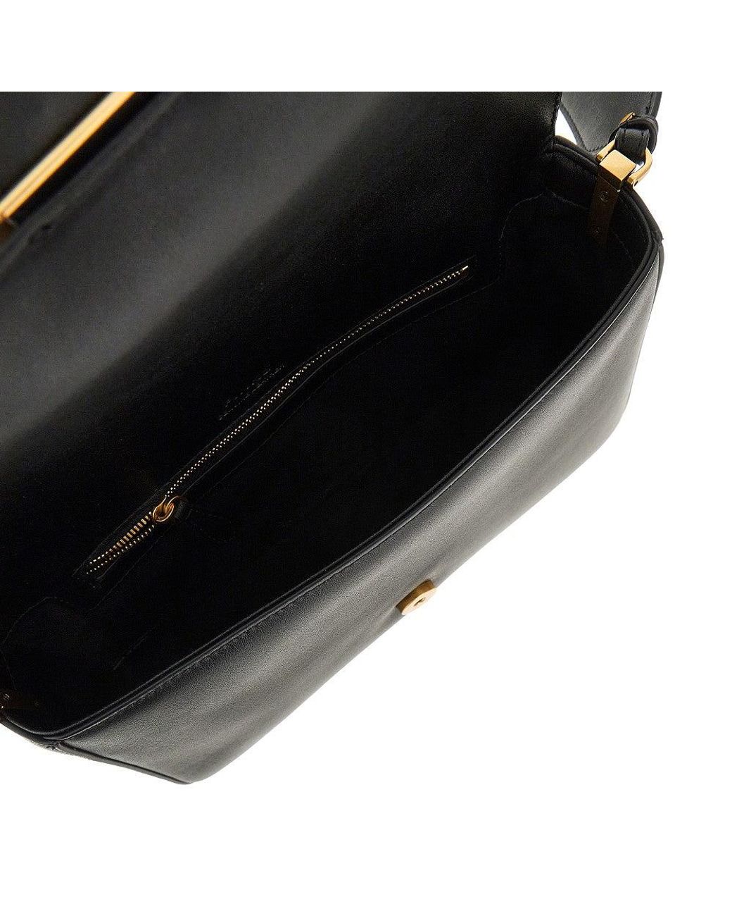 Pinko Black Leather Medium 'Love Bag Slouchy' Bag