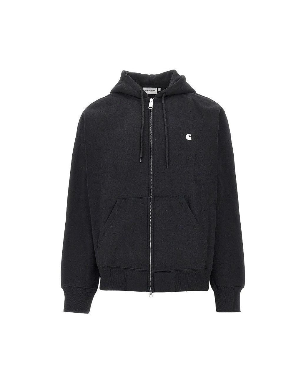 Carhartt Black Felpa Full-Zip 'Mack' for men
