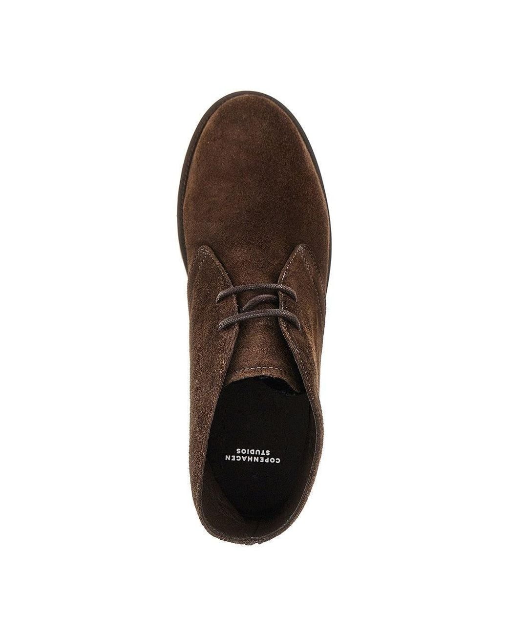 COPENHAGEN Brown Suede Leather Ankle Boots for men
