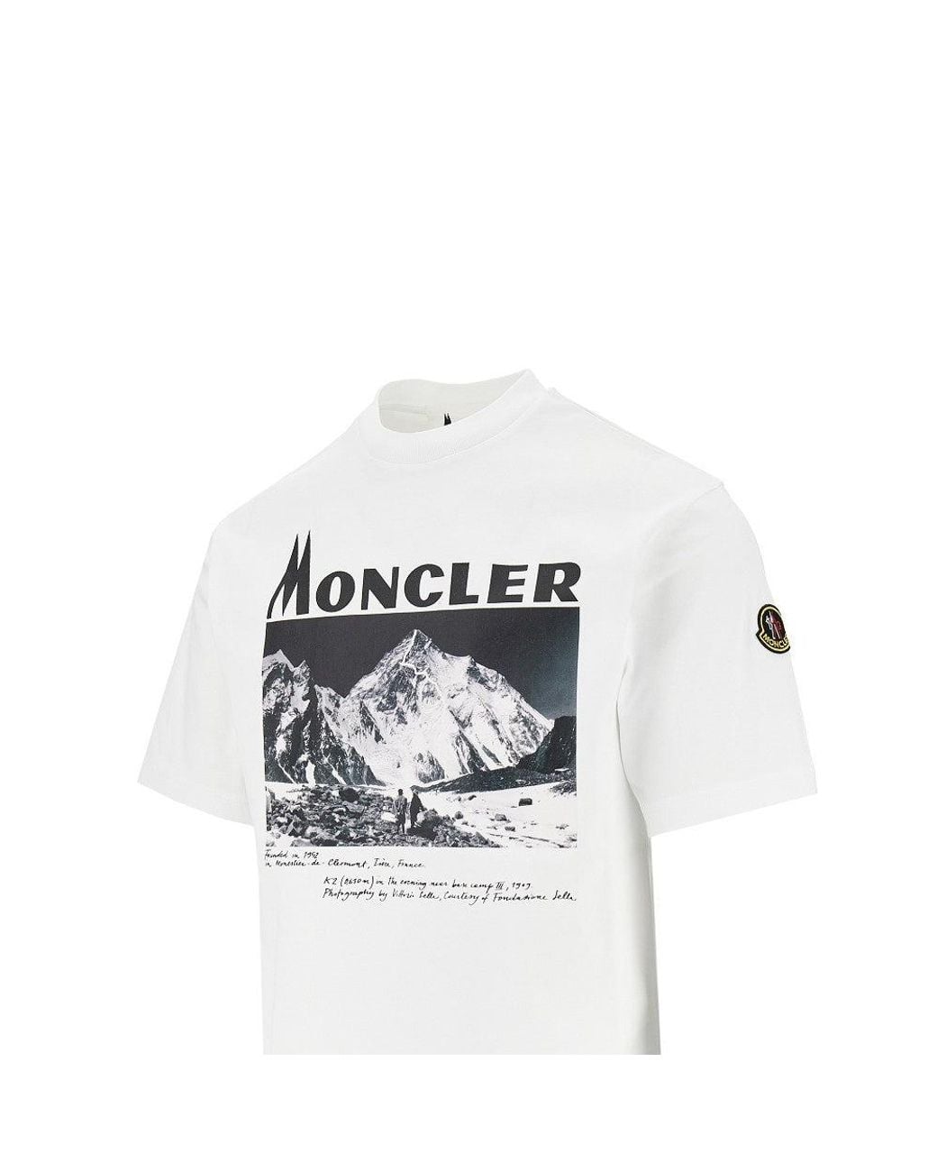 Moncler White Re-Icons T-Shirt for men
