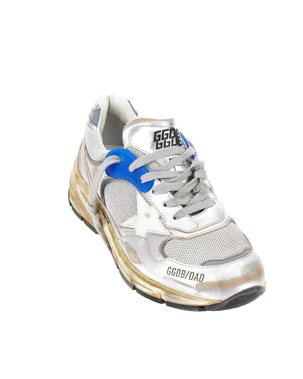 Golden Goose Deluxe Brand Blue 'Running Dad' Mesh And Leather Sneakers for men